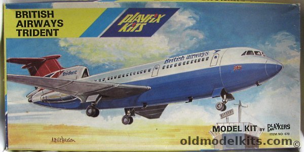 KVZ 1/100 BAC Trident British Airways plastic model kit